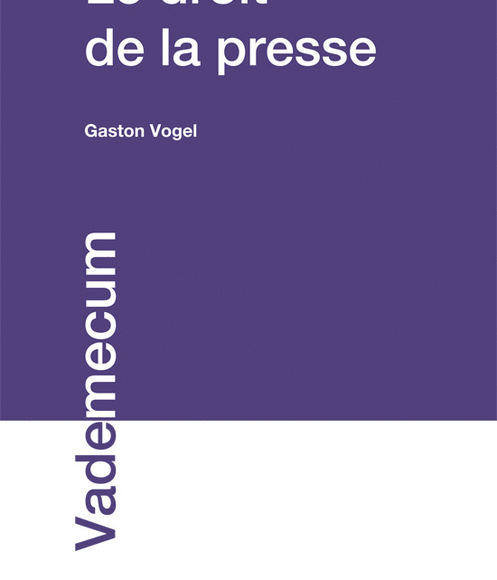 AVANT-PROPOS – Nouveau Droit de la Presse