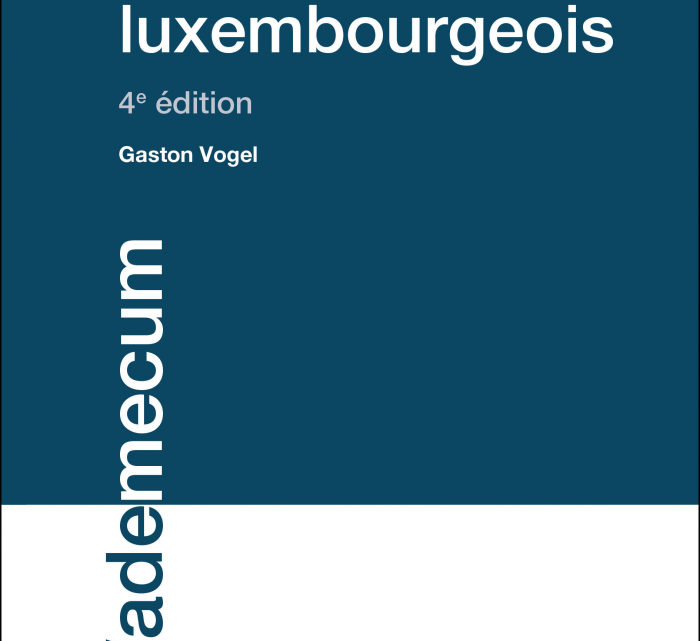 NOUVEAU – LE DIVORCE EN DROIT LUXEMBOURGEOIS édition 2020 – Gaston Vogel